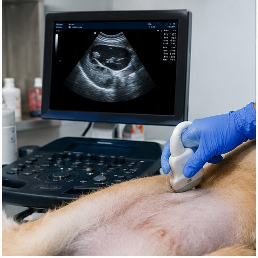 Equipo de ecografía veterinaria